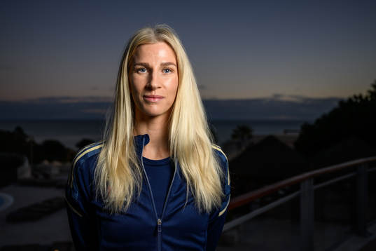 Sofia Jakobsson of the Swedish women's national football