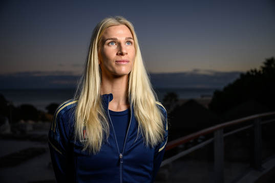 Sofia Jakobsson of the Swedish women's national football