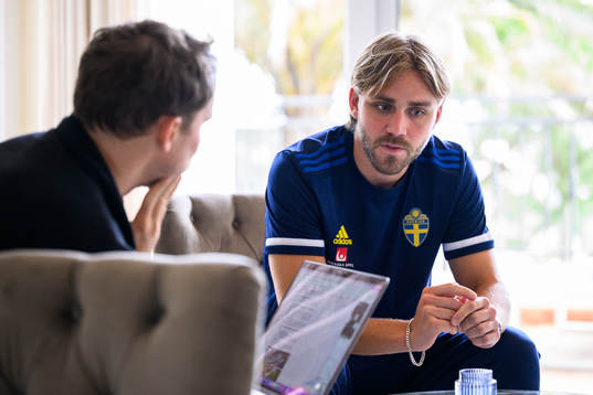 Christoffer Nyman of the Swedish men's football national