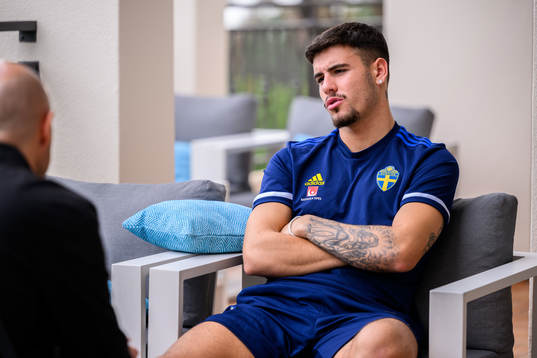 Edvin Kurtulus of the Swedish men's football national team