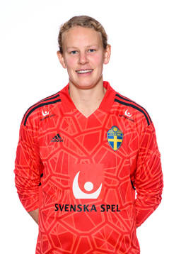 goalkeeper Cajsa Andersson of the Swedish women's football