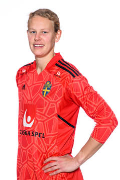 goalkeeper Cajsa Andersson of the Swedish women's football