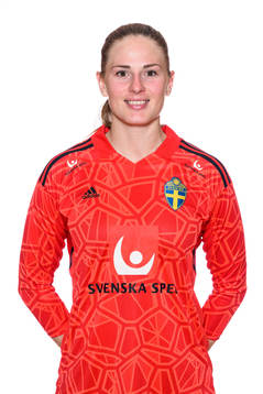 goalkeeper Tove Enblom of the Swedish women's football