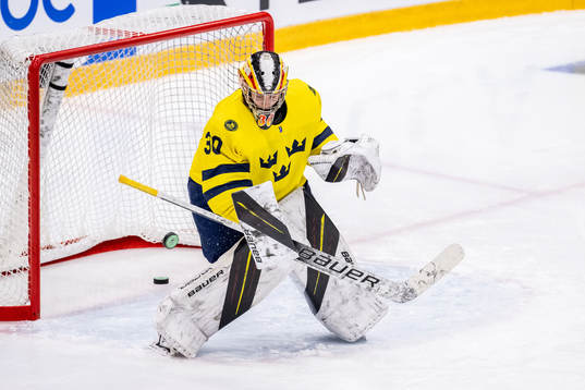 Goaltender Felicia Frank of Sweden