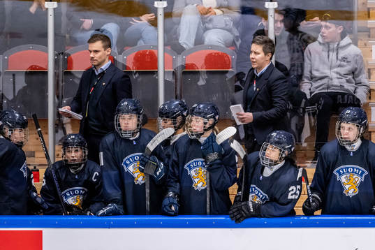 Head coach Mira Kuisma of Finland