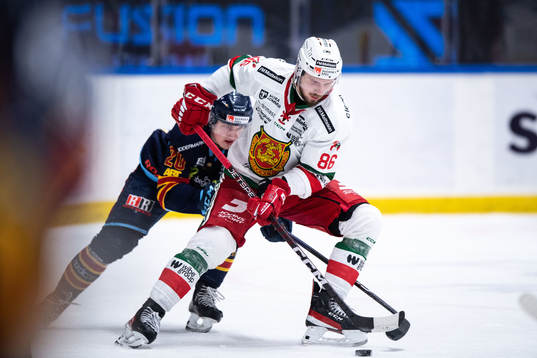 Djurgårdens Calle Odelius och Moras Albin Grewe