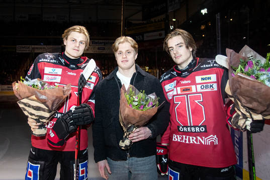 Örebros Milton Oscarson, Elias Pettersson och Leo Carlsson
