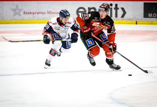 Linköpings Ty Rattie och Örebros Christopher Mastomäki