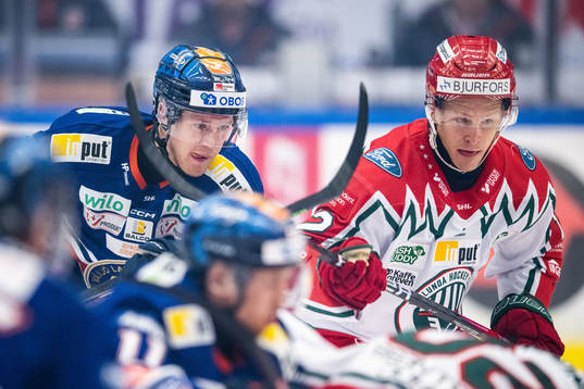 Växjös Hugo Gustafsson och Frölundas Max Friberg