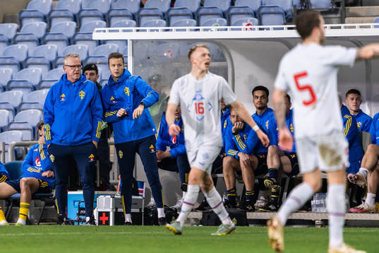 Head coach Janne Andersson and Goalkeeper coach Maths