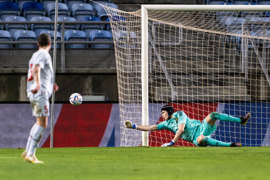 goalkeeper Jacob Widell Zetterström of Sweden