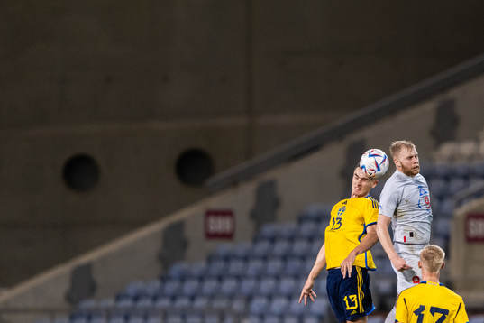Gustaf Lagerbielke of Sweden and Sveinn Aron Gudjohnsen of