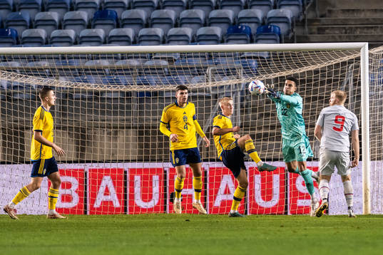 goalkeeper Oliver Dovin of Sweden