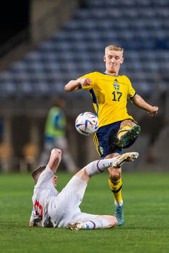 Sævar Atli Magnusson of Iceland and Carl Gustafsson of