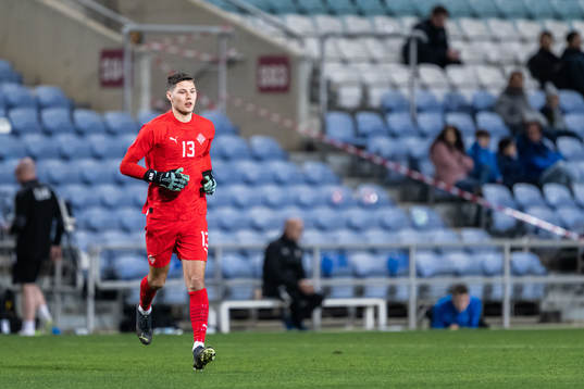 goalkeeper Hakon Rafn Valdimarsson of Iceland