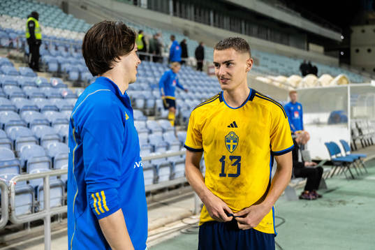 goalkeeper Jacob Widell Zetterström and Gustaf Lagerbielke