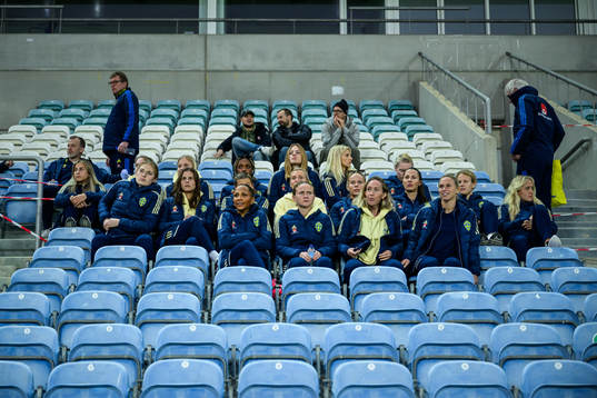 Players of the Swedish women’s football national team at