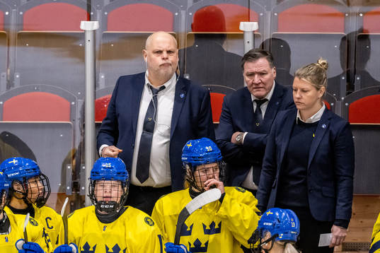 Assistant coach Ulf Hall and assistant coach Pernilla