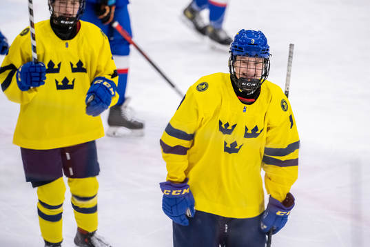 Mira Markström of Sweden celebrates
