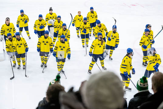 Player of Sweden celebrate