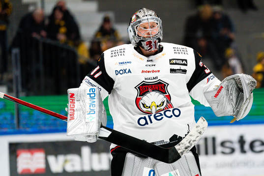 Malmö Redhawks målvakt Brandon Maxwell