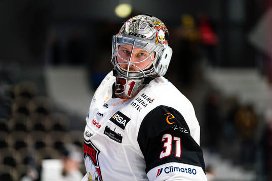 Malmö Redhawks målvakt Brandon Maxwell