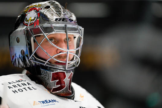 Malmö Redhawks målvakt Brandon Maxwell