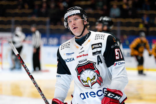 Malmö Redhawks Emil Sylvegård deppar