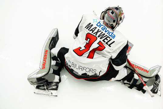 Malmö Redhawks målvakt Brandon Maxwell