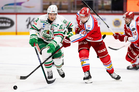 Rögles Brady Ferguson och Timrås Anton Lander
