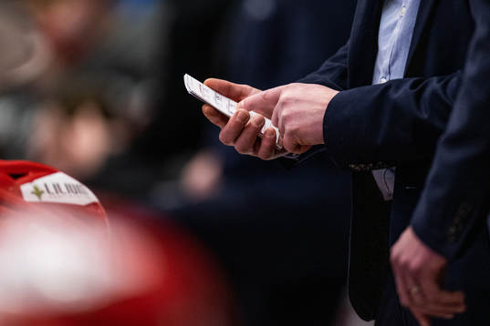 Timrås tränare Anders Karlsson taktiklapp