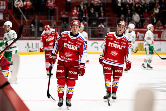 Timrås Erik Andersson och Noel Edfeldt deppar