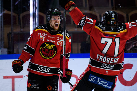 Luleås Brendan Shinnimin jublar