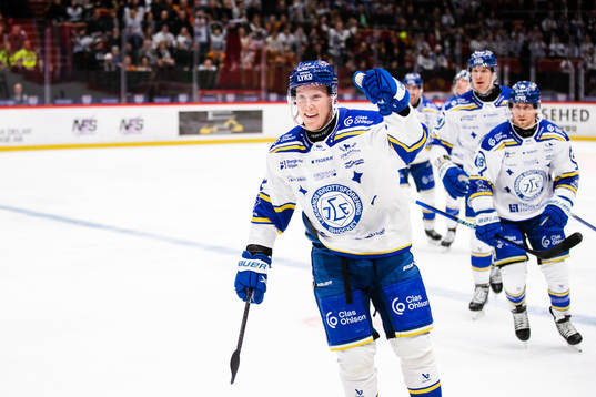 Leksands Kalle Östman jublar