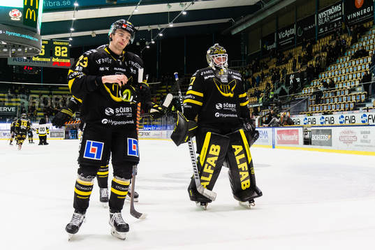 Västerås Sakari  Salminen och målvakt Johan Gustafsson