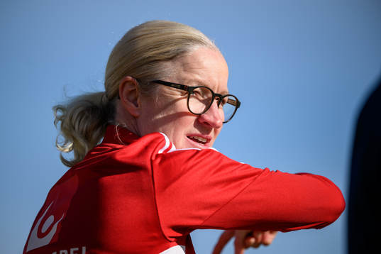 trainer Victoria Sandell of the Swedish women's national