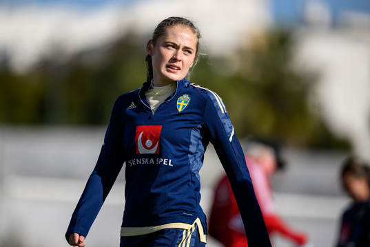 Paulina Nyström of the Swedish women's national football