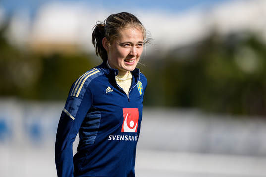 Paulina Nyström of the Swedish women's national football