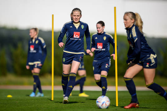 Paulina Nyström of the Swedish women's national football