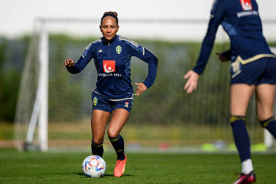 Madelen Janogy of the Swedish women's national football