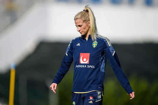 Sofia Jakobsson of the Swedish women's national football