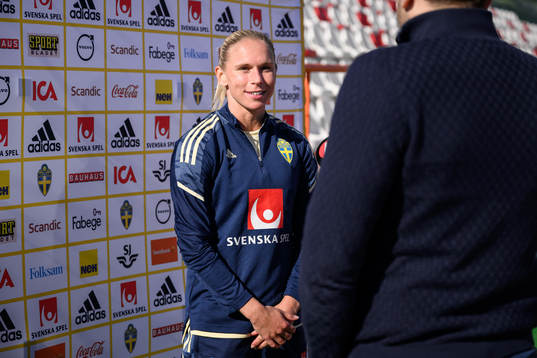 Jonna Andersson of the Swedish women's national football