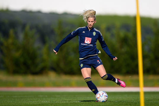 Sofia Jakobsson of the Swedish women's national football