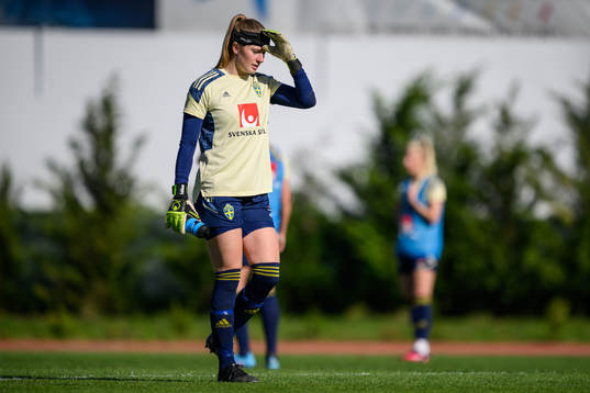 goalkeeper Tove Enblom of the Swedish women's national