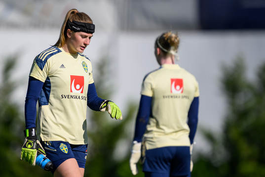 goalkeeper Tove Enblom of the Swedish women's national