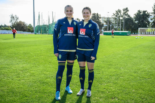 Wilma Carlsson and Fanny Andersson of the Swedish women's