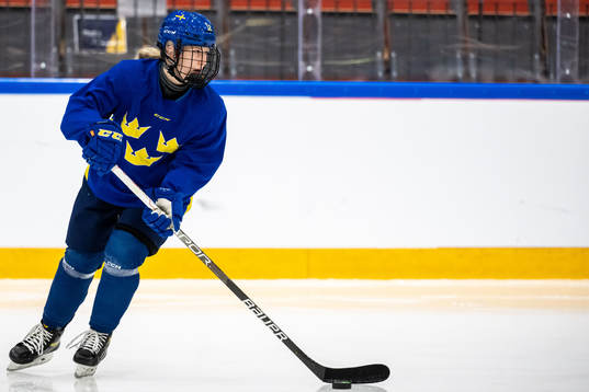 Stina Andersson of Sweden at a practice session