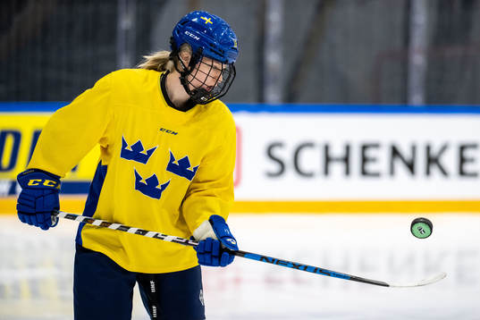 Hilda Svensson of Sweden at a practice session