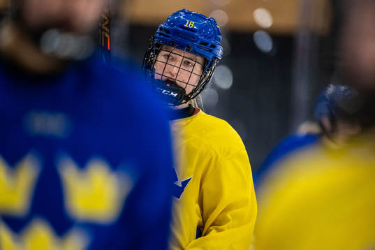 Hilda Svensson of Sweden at a practice session