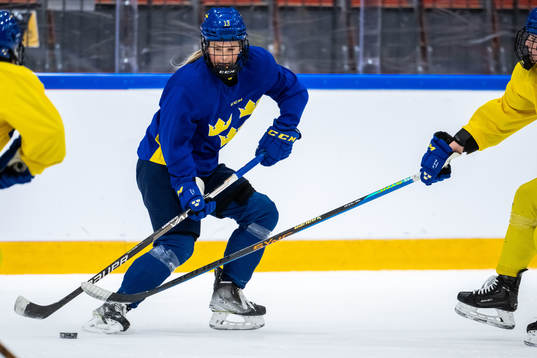 Mira Hallin of Sweden at a practice session